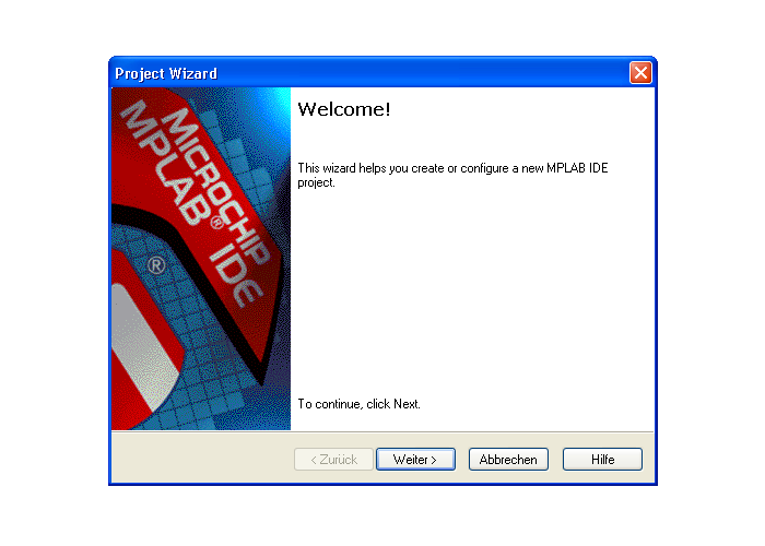 Der MPLAB Project Wizard