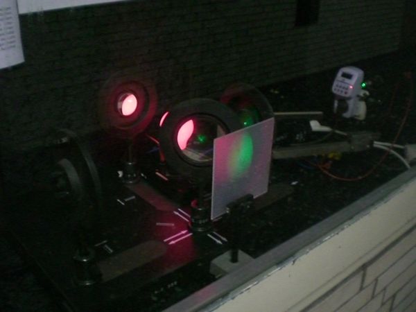 Ein Michelson-Interferometer