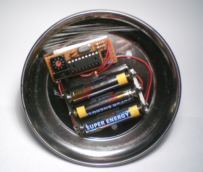 Die fertige elektronische Kerze