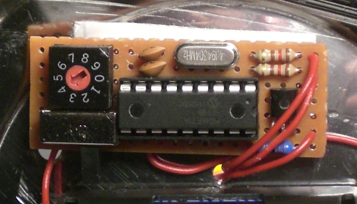 Die fertige elektronische Kerze