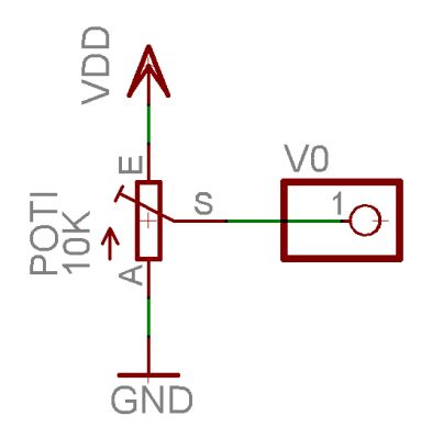 Die Verschaltung des V0-Pins