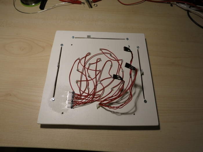 Die Verdrahtung der LEDs