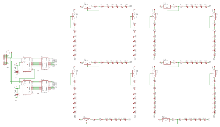 Der Schaltplan des Spielstandsboards