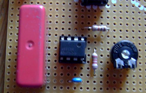 Die aufgebaute Schaltung