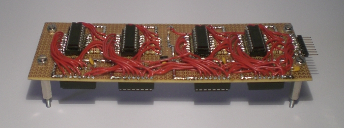 Die Displayplatine von der Rückseite