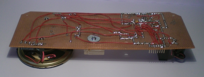 Die Hauptplatine von der Rückseite