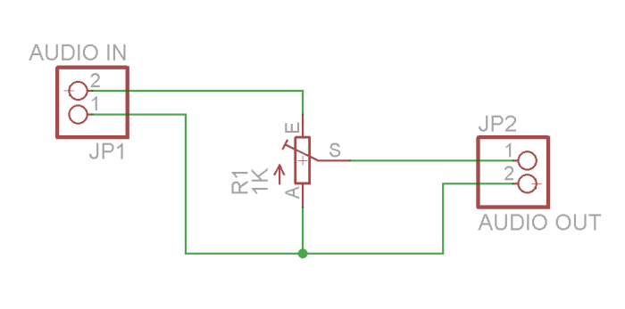 Die Lautstaerkeeinstellung mittels Poti