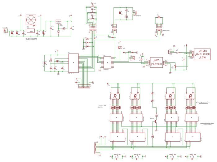Der Schaltplan des Weckers