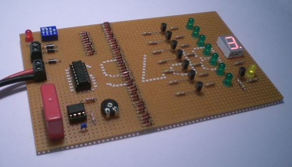 Der fertige Zähler im Betrieb
