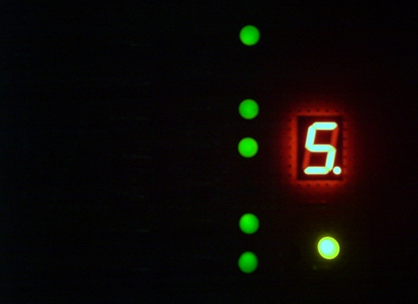 Der fertige Zähler im Betrieb