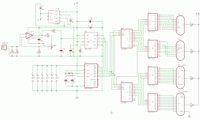 Der Schaltplan des Amperemeters
