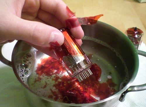 Das Entfernen des Lacks