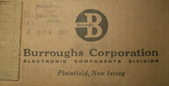 Die B-7032 im Ruhezustand