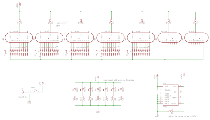 Der Schaltplan des Distographs
