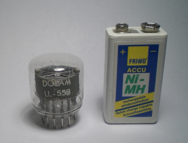 Die LL-558 im Größenvergleich