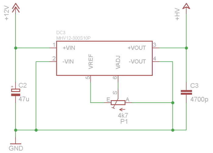 Hochspannungs-Teil des Nixie-Netzteils III