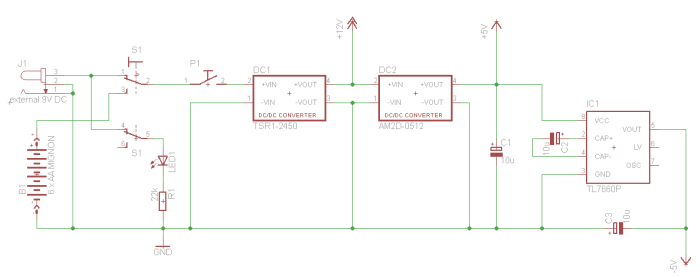 Stromversorgungs-Konzept des Nixie-Netzteils III