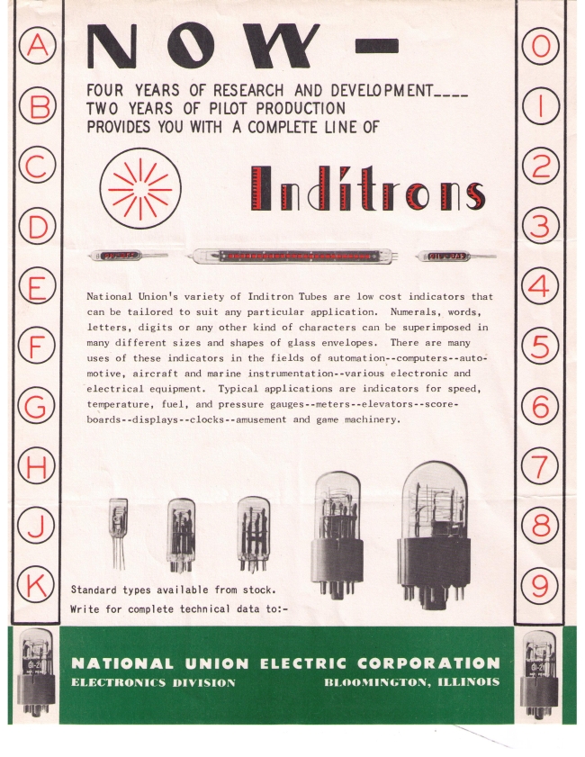 Inditron promo sheet, undated