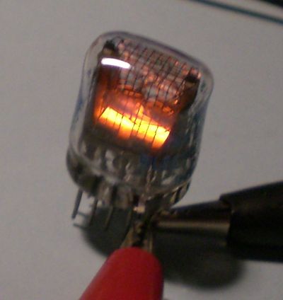 Die Ziffer 1 von der Seite