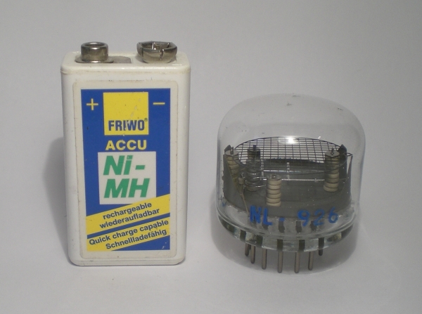 Die NL-926 im Größenvergleich