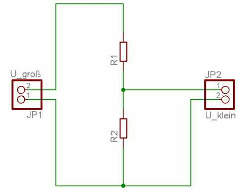 Ein Spannungsteiler