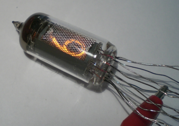 Die Ziffer 6 von der Seite