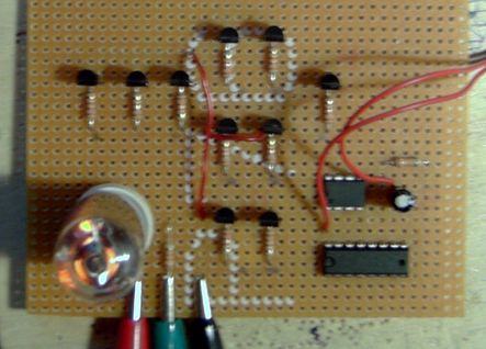 Die Schaltung in der Draufsicht