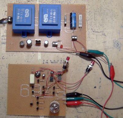 Die komplette Schaltung in der Draufsicht