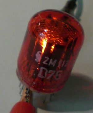 Das Leuchtbild von der Seite