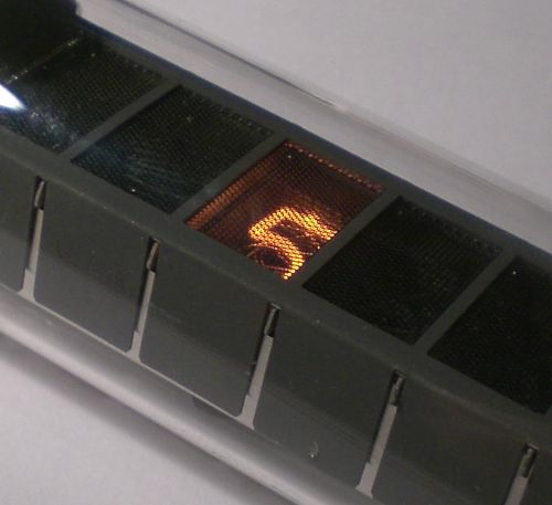 Die Ziffer 5 von der Seite