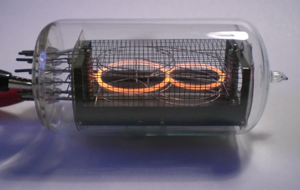 Die Ziffer 8 von der Seite