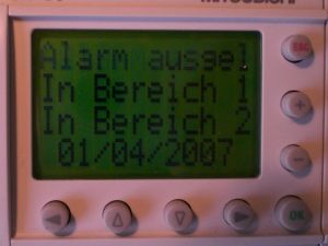 Der Alarm in beiden Bereichen