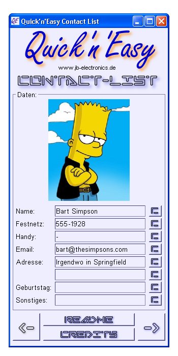 QnE mit geladenen Kontakten